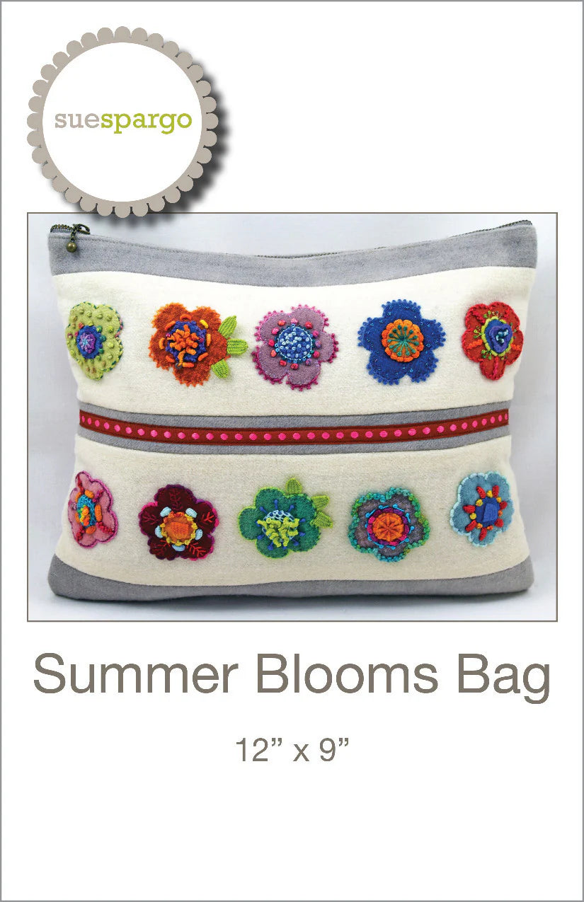 Summer Blooms Bag Pattern by Sue Spargo Folk-Art Quilts