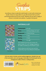 Back of the Surplus Strips Quilt Pattern by Christa Quilts