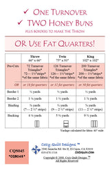 Back of the Sweet Turnovers Downloadable Pattern by Cozy Quilt Designs