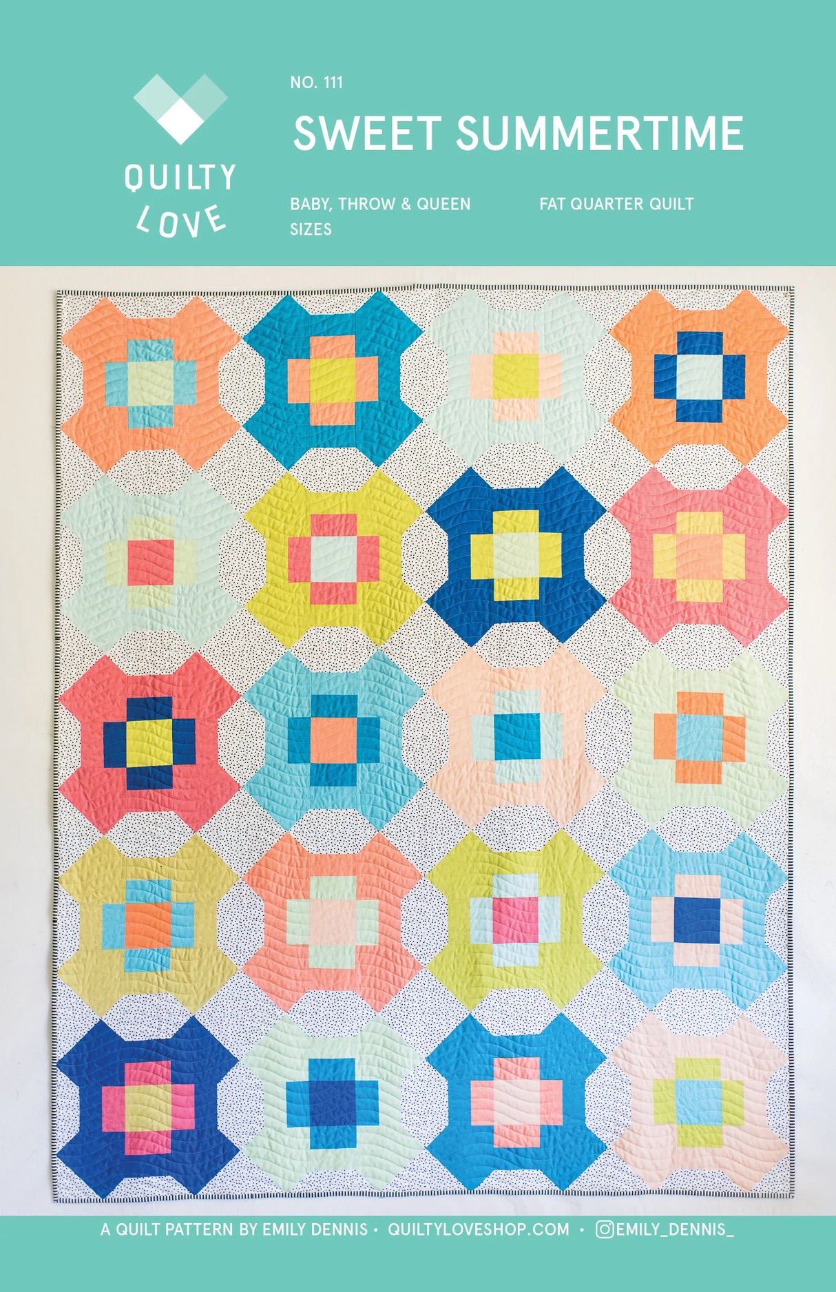Sweet Summertime Quilt Pattern by Quilty Love