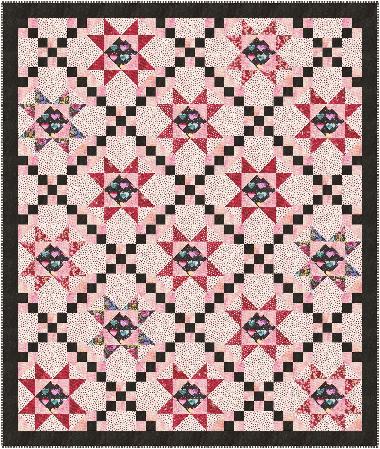 Sweetheart Stars Downloadable Pattern By Needle In A Hayes Stack