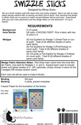 Back of the Swizzle Sticks Downloadable Pattern by Black Cat Creations