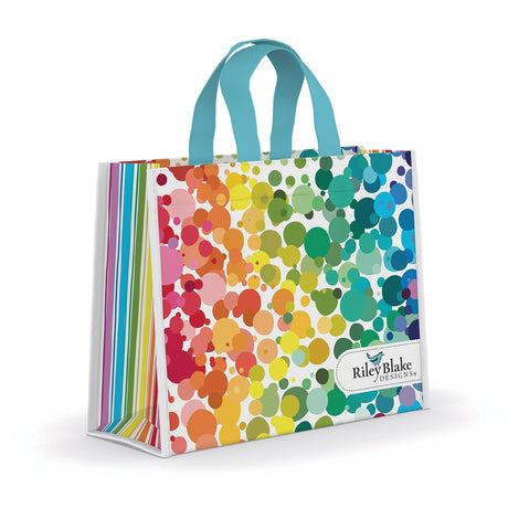 Riley Blake Designs Colorful Confetti Vinyl Tote Bag by Riley Blake Designs