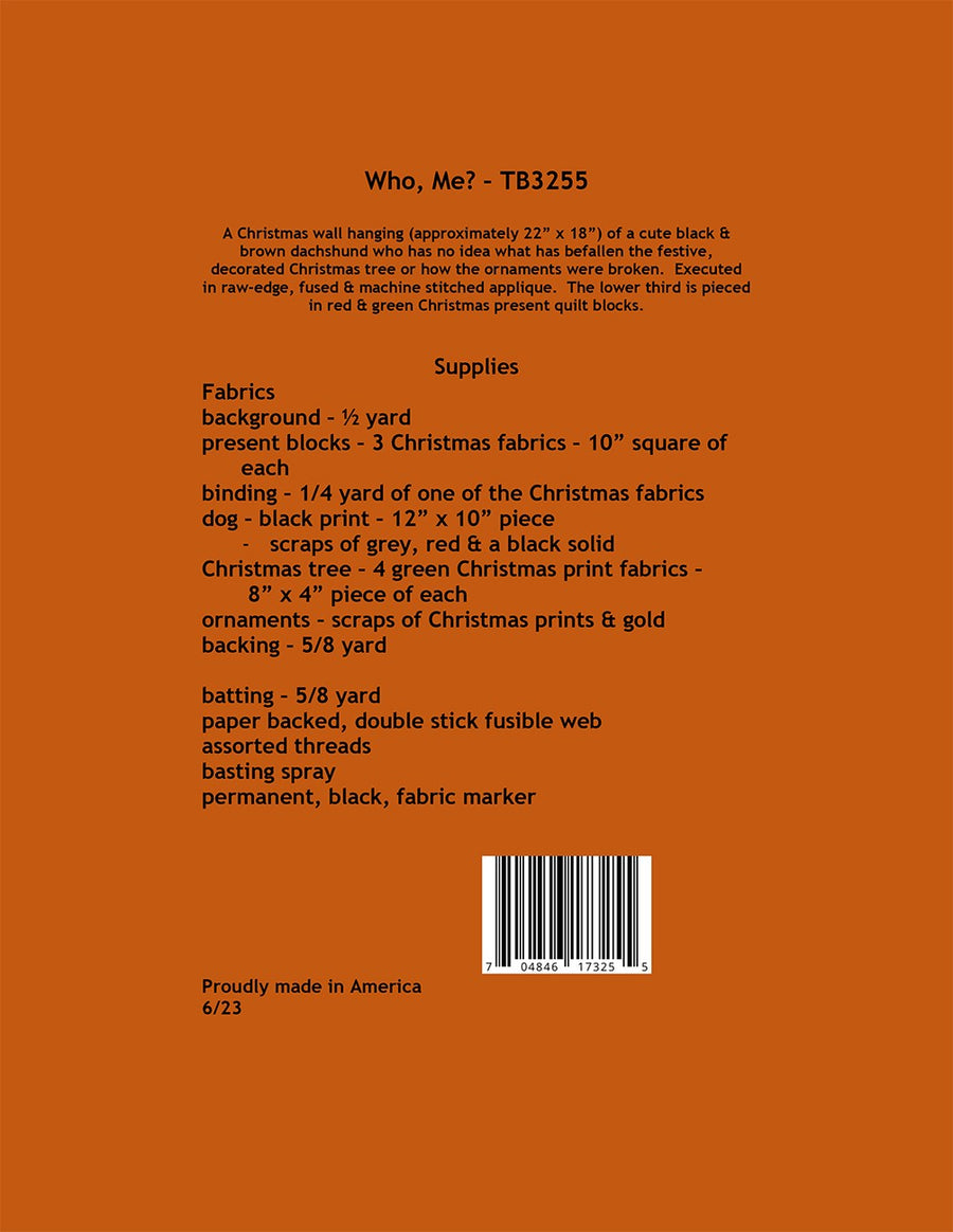 Who, Me? Quilt Pattern – Quilting Books Patterns and Notions