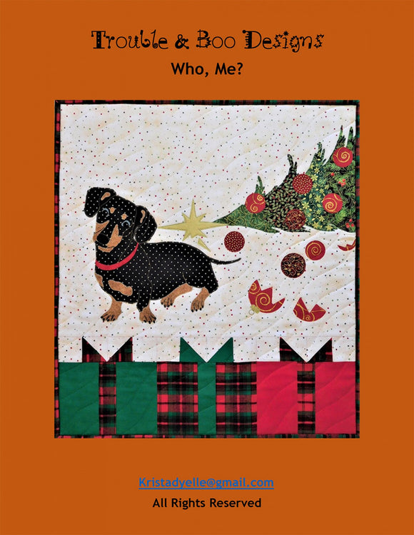 Who, Me? Quilt Pattern by Trouble and Boo Designs