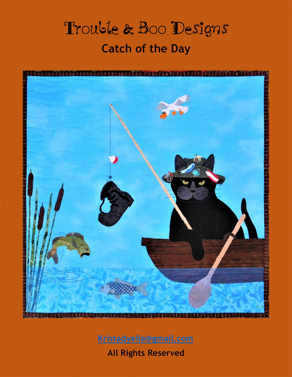 Catch of the Day Quilt Pattern by Trouble and Boo Designs