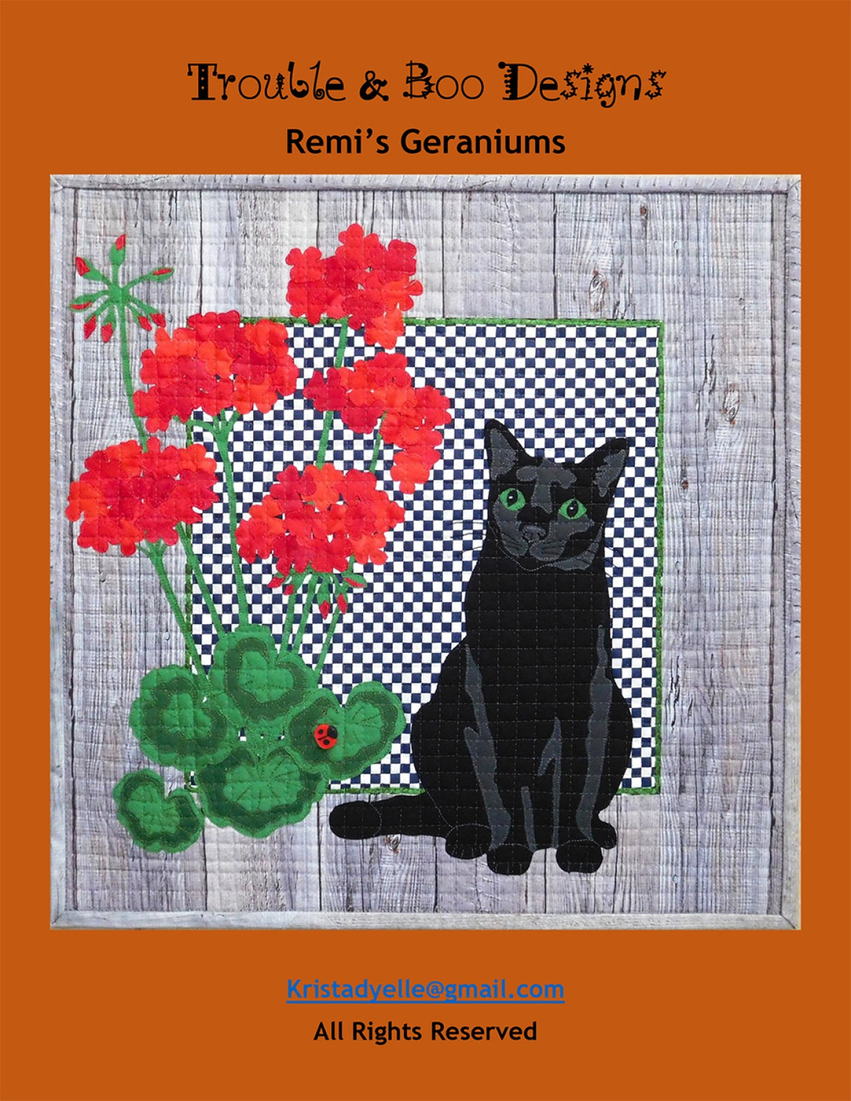 Remi's Geraniums by Trouble & Boo Designs