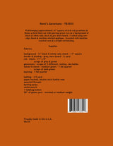 Back of the Remi's Geraniums by Trouble & Boo Designs