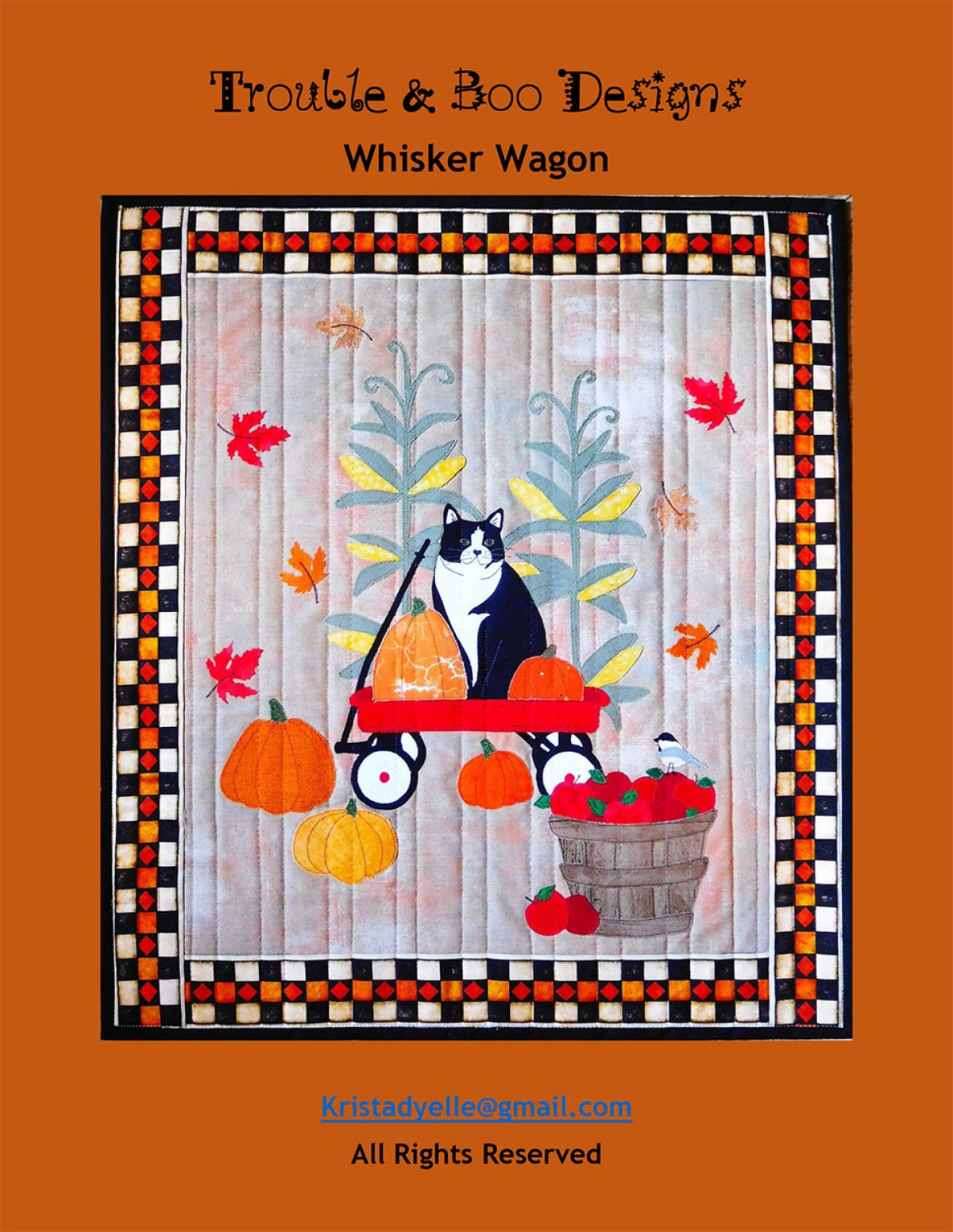 Whisker Wagon Quilt Pattern by Trouble & Boo Designs