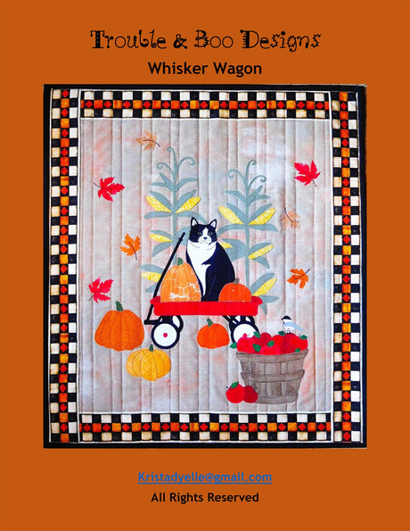 Whisker Wagon Quilt Pattern by Trouble & Boo Designs