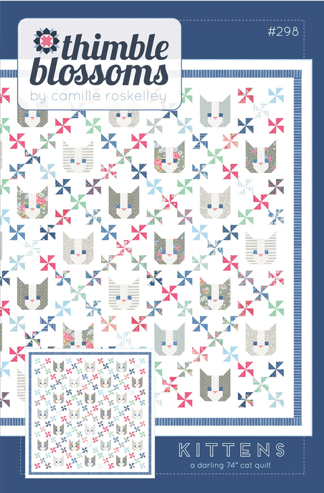 Kittens pattern Quilt Pattern by Thimble Blossoms