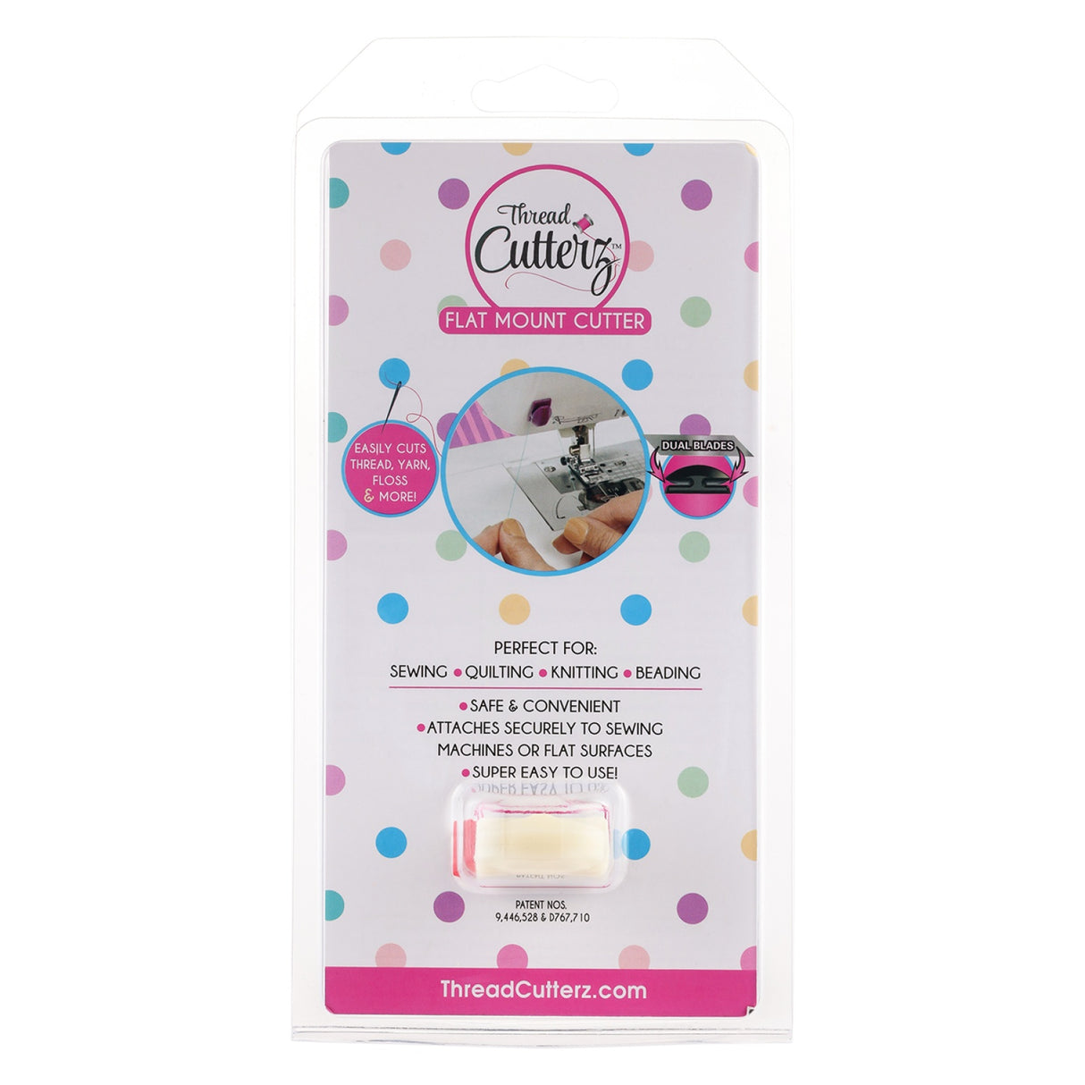 Back of the Thread Cutterz Peel & Stick Glow Thread Cutter by Thread Cutterz