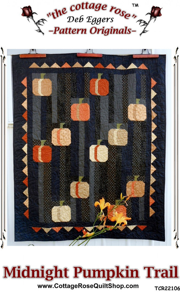Midnight Pumpkin Trail Quilt Pattern by The Cottage Rose