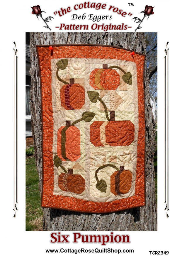 Six Pumpion Quilt Pattern by The Cottage Rose