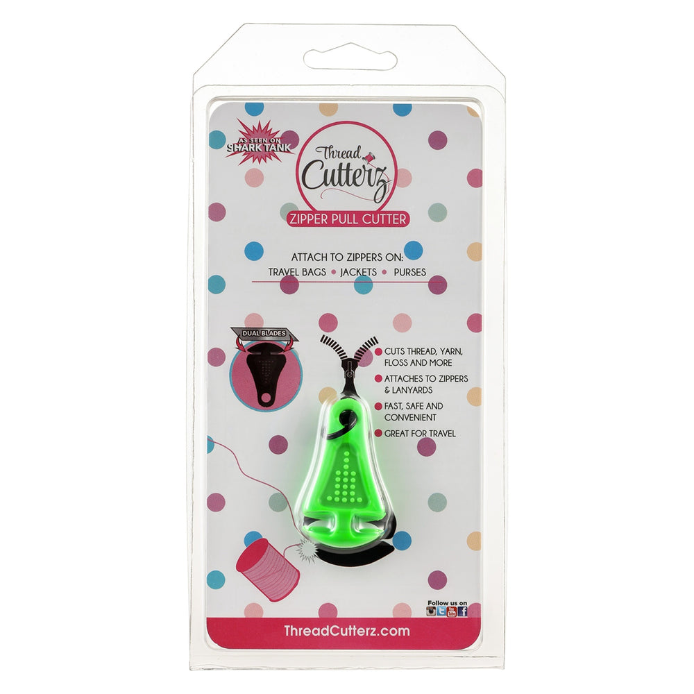 Pull Thread Cutter Thread Cutterz Zipper Pull Green Thread Cutter – Quilting Books ...