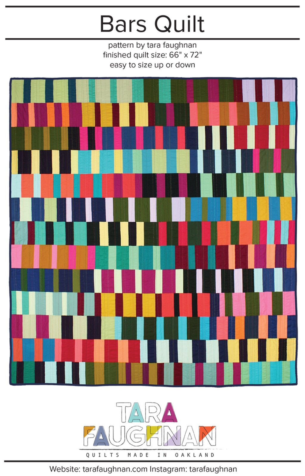 Bars Quilt Quilt Pattern by Tara Faughnan