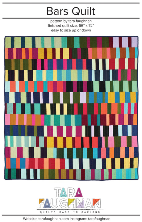 Bars Quilt Quilt Pattern by Tara Faughnan