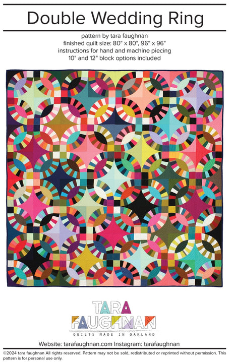 Double Wedding Ring Quilt Pattern by Tara Faughnan