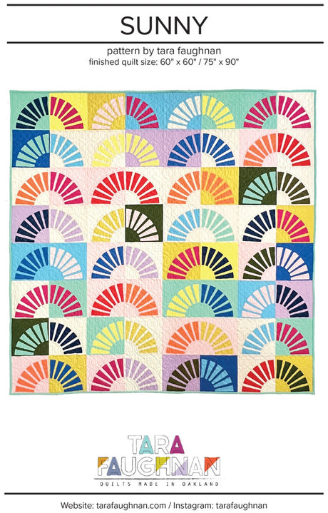 Sunny Quilt Pattern by Tara Faughnan