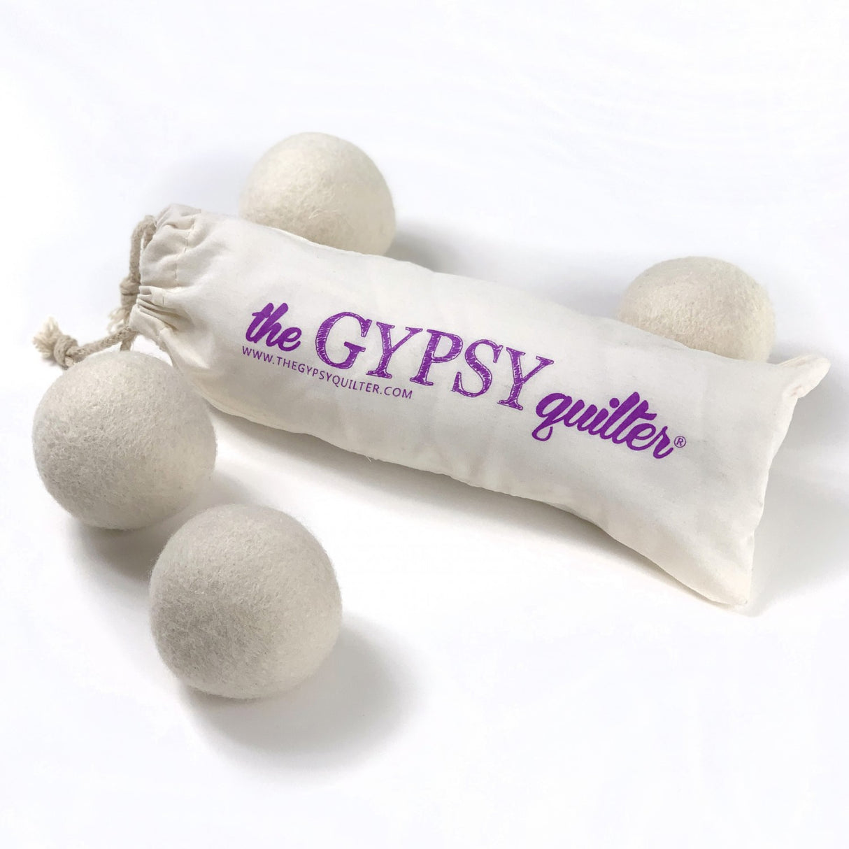 Wool Dryer Balls 4pk by The Gypsy Quilter