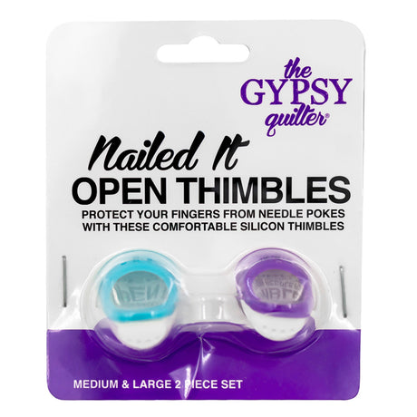 The Gypsy Quilter Nailed It Open Thimble Set by The Gypsy Quilter