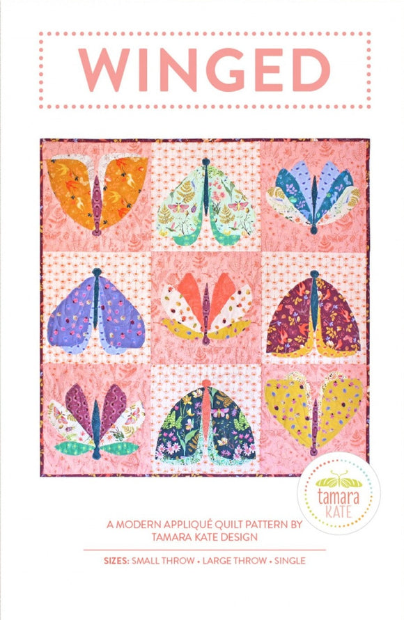 Winged Quilt Pattern by Tamara Kate Designs