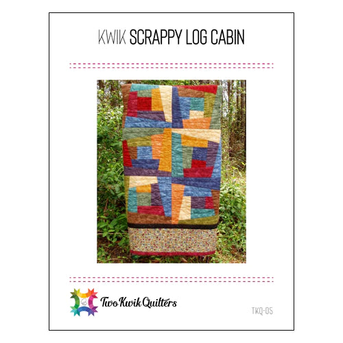 Kwik Scrappy Log Cabin Quilt Pattern by Karie Jewell