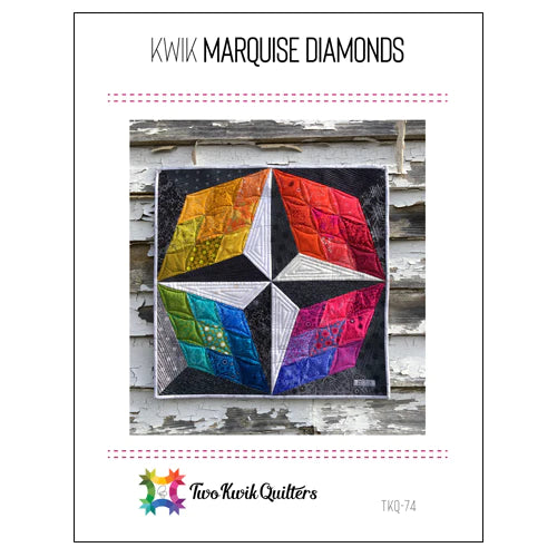 Kwik Marquise Diamonds Quilt Pattern by Karie Jewell