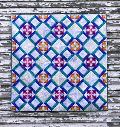 Kwik Mosaic Tiles Quilt Pattern by Karie Jewell