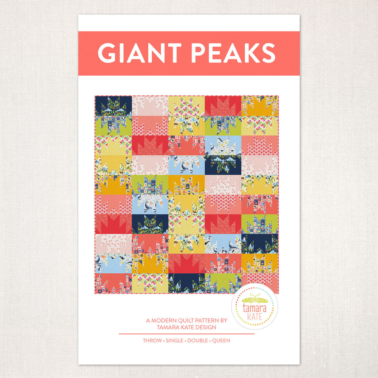 Giant Peaks Quilt Pattern by Tamara Kate Designs