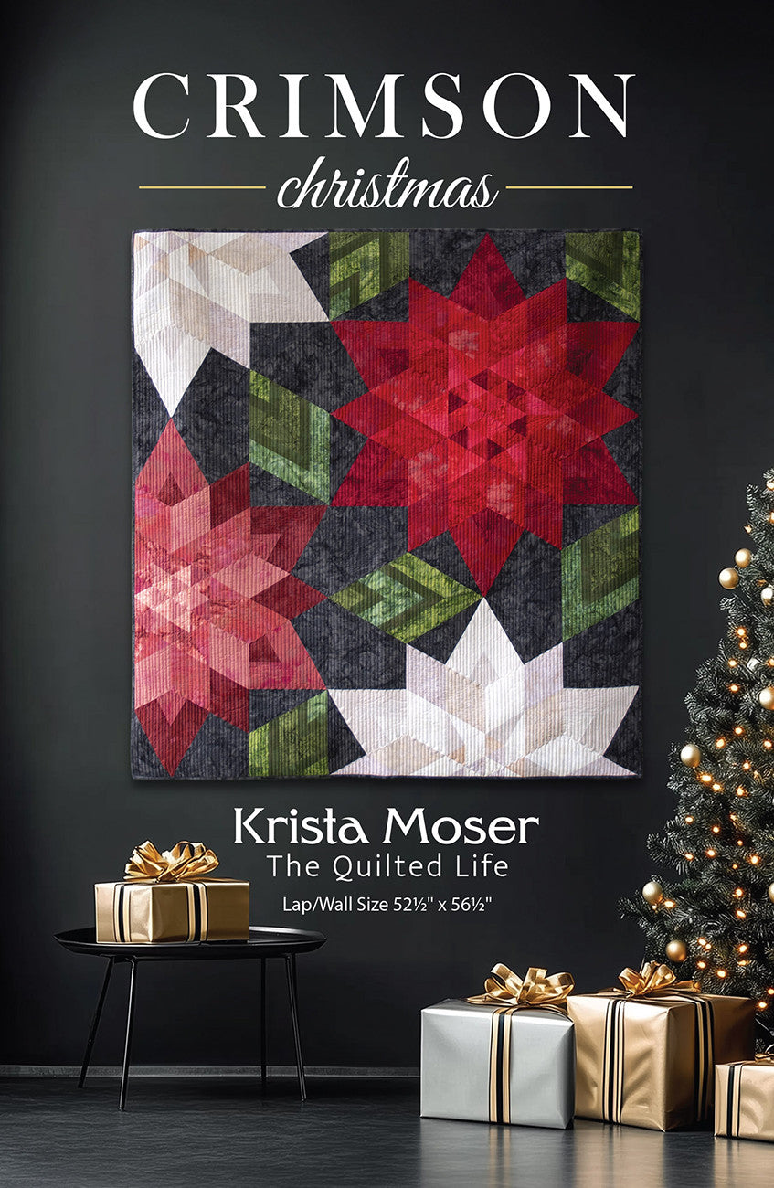 Crimson Christmas Quilt Pattern by The Quilted Life