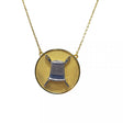 Thimble Coin Pendant 20" - Gold/Silver by Quilt Spot