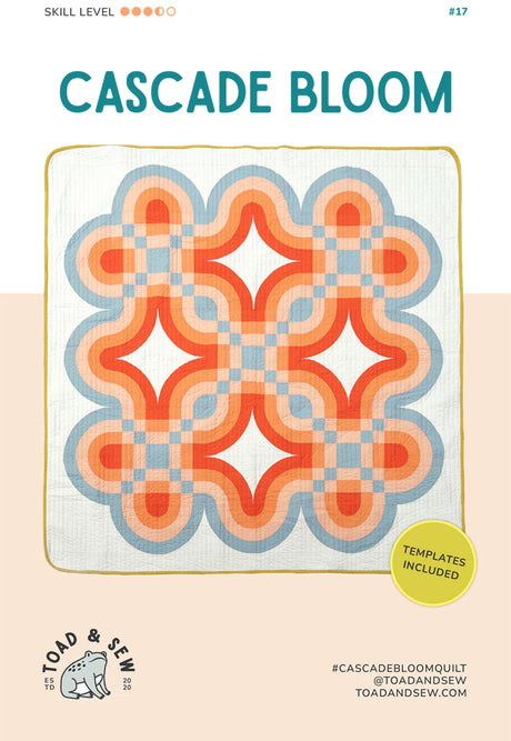Cascade Bloom Quilt Pattern by Toad and Sew