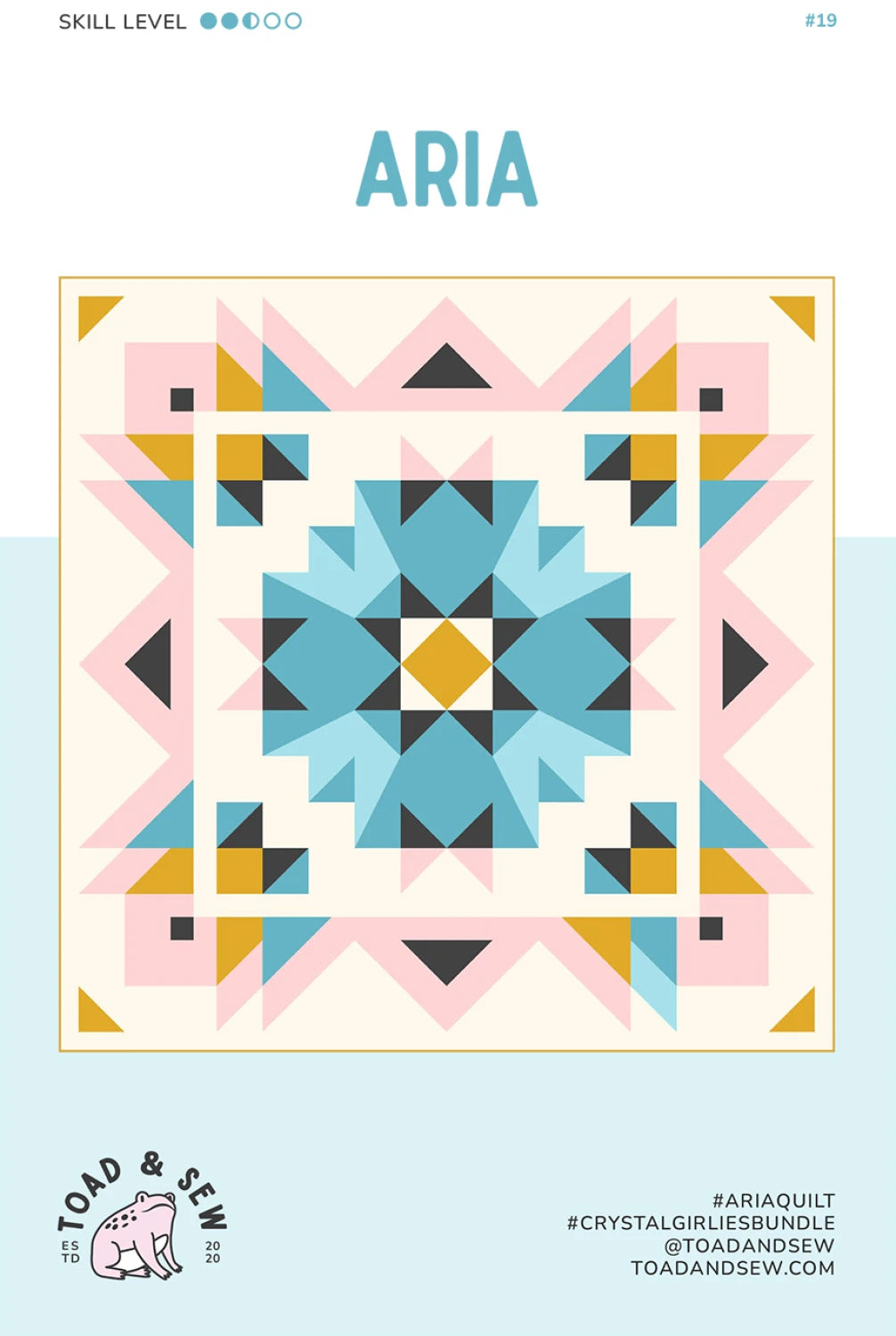 Aria Quilt Pattern by Toad and Sew