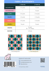 Back of the Divergence Quilt Pattern by Toad and Sew