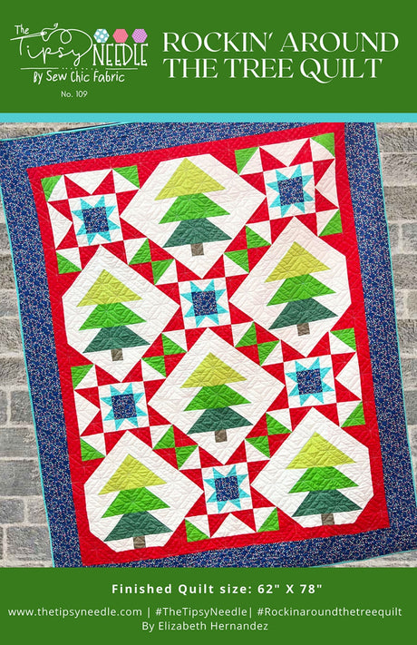 Rocking Around The Tree Quilt Pattern by The Tipsy Needle