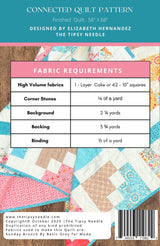 Back of the Connected Quilt Pattern by The Tipsy Needle