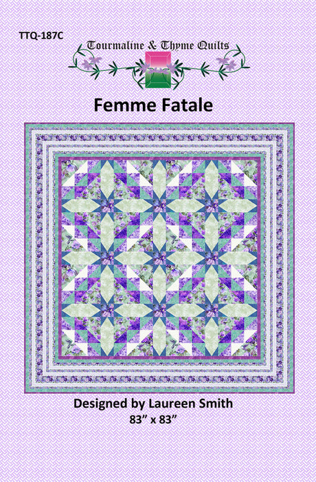 Femme Fatale Quilt Pattern by Touramaline & Thyme