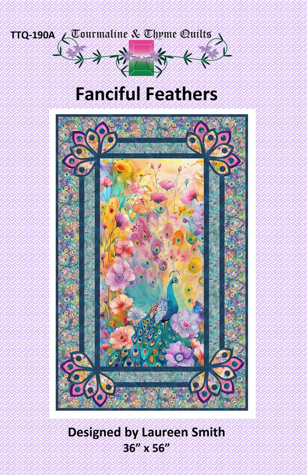 Fanciful Feather Quilt Pattern by Touramaline & Thyme
