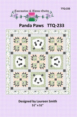 Panda Paws Quilt Pattern by Tourmaline & Thyme Quilts