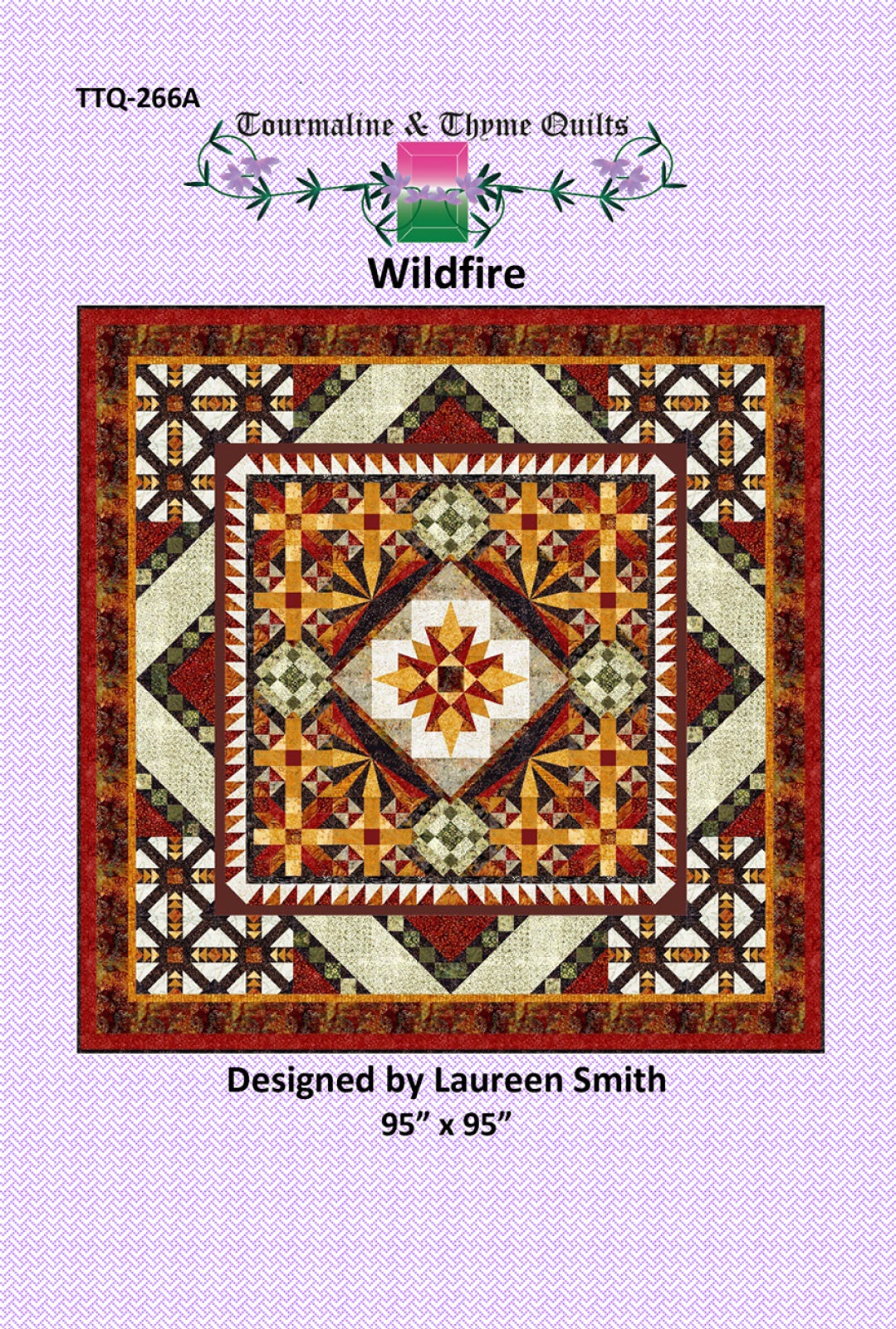 Wildfire Quilt Pattern by Touramaline & Thyme