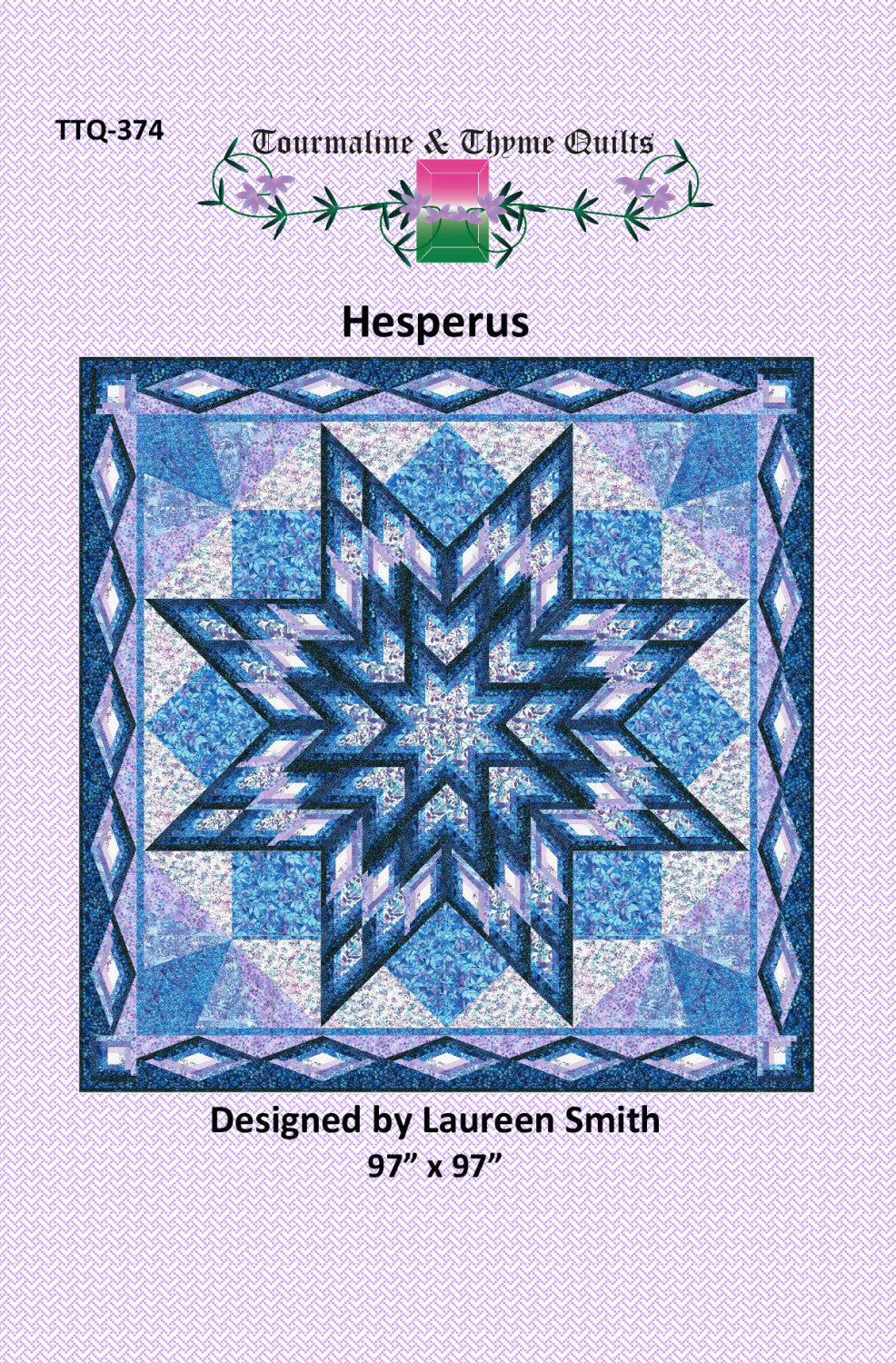 Hesperus Quilt Pattern by Tourmaline & Thyme Quilts