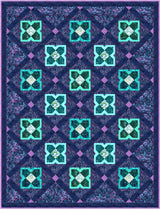 Illuminated Blossoms Quilt Pattern by Tourmaline & Thyme Quilts