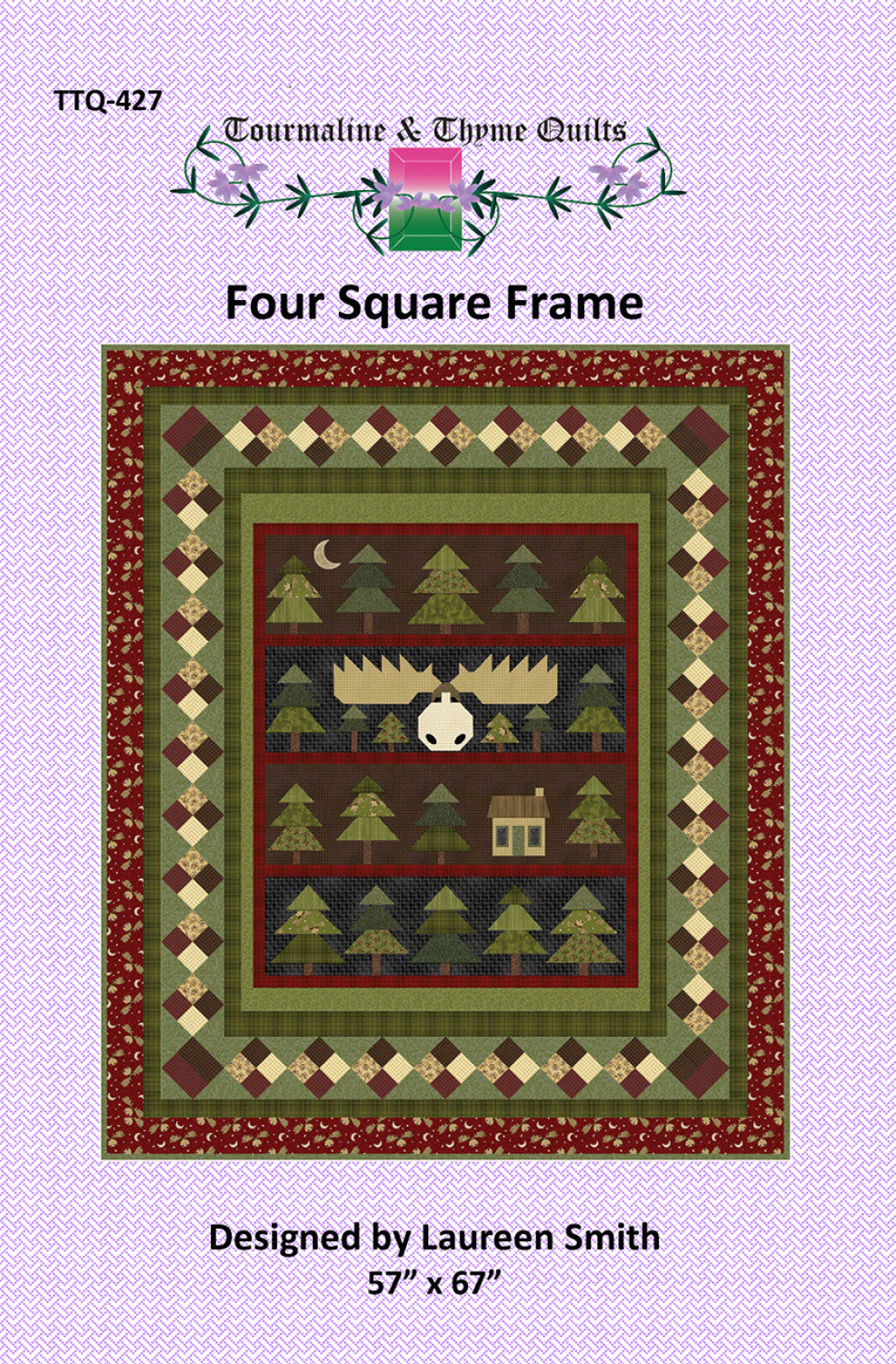 Four Square Frame Quilt Pattern by Tourmaline & Thyme Quilts