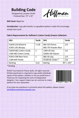 Back of the Building Code Quilt Pattern by Touramaline & Thyme
