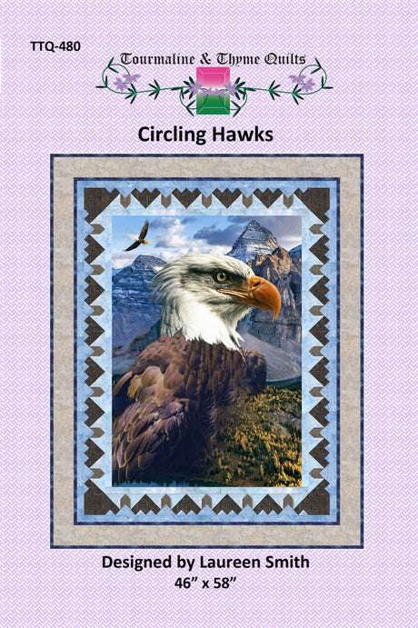 Circling Hawks Quilt Pattern by Tourmaline & Thyme Quilts