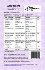 Back of the Wrapped Up Quilt Pattern by Touramaline & Thyme