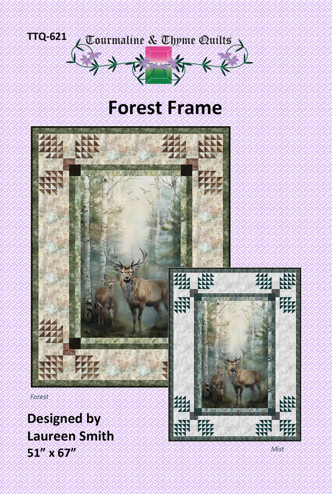 Forest Frame Quilt Pattern by Touramaline & Thyme