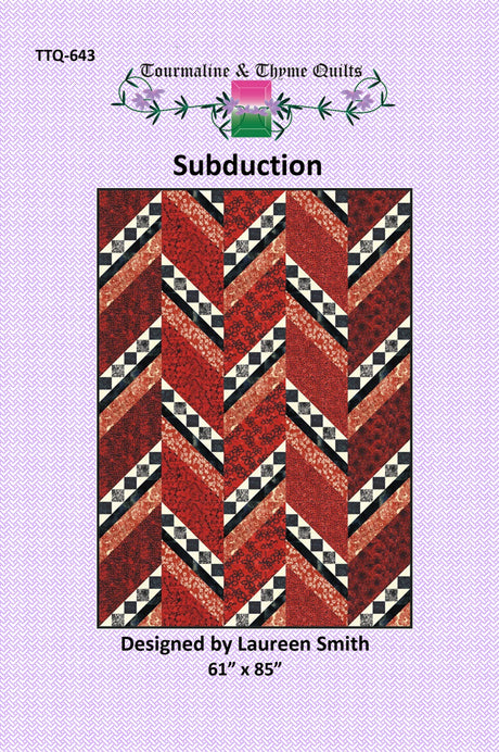 Subduction Quilt Pattern by Touramaline & Thyme