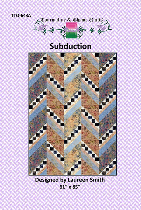 Subduction Quilt Pattern by Touramaline & Thyme